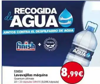 Hiper Usera Finish Lavavajillas Máquina 22+22 cápsulas oferta
