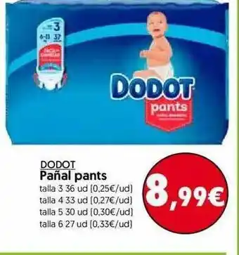 Hiper Usera Dodot Pañal Pants oferta