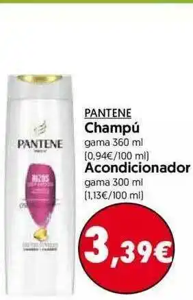 Hiper Usera Pantene Champú 360ml o Acondicionador 300ml oferta