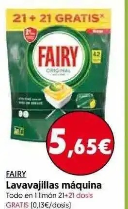 Hiper Usera Fairy Lavavajillas Máquina 21+21 dosis oferta