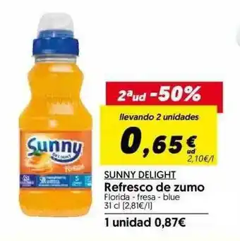 Hiper Usera Sunny Delight Refresco De Zumo 31cl oferta