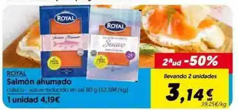 Hiper Usera Royal Salmón Ahumado 80g oferta