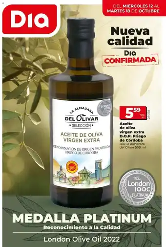 Dia Aceite de oliva virgen extra D.O.P. priego de córdoba oferta