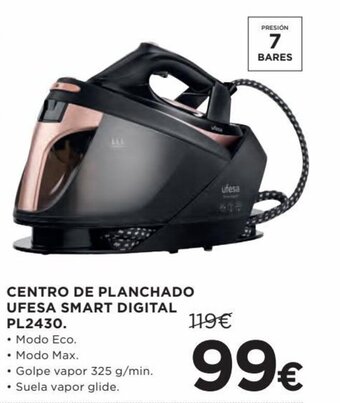 Hipercor Centro de planchado ufesa smart digital PL2430 oferta
