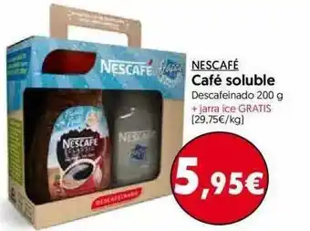 Hiper Usera Nescafé Café Soluble 200 + jarra ice Gratis oferta