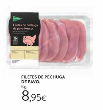 Hipercor Filetes de pechuga de pavo oferta
