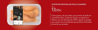 Hipercor Filetes de pechuga de pollo campero oferta