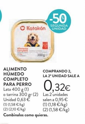 Hipercor Alimento hûmedo completo para perro oferta