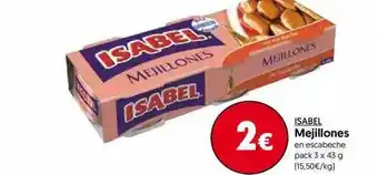 Hiper Usera Isabel Mejillones 3 x 43g oferta