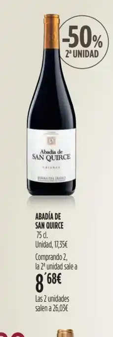 Hipercor Abadia de San Quirce 75cl oferta