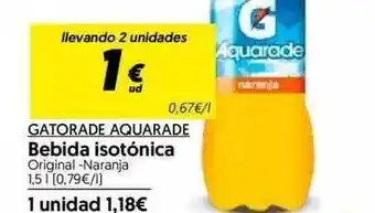 Hiper Usera Gatorade Aquarade Bebida Isotónica 1,5L oferta