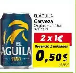 Hiper Usera El águila Cerveza 33cl oferta