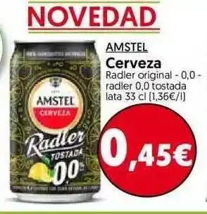 Hiper Usera Amstel Cerveza 33cl oferta
