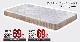 Atrapamuebles Colchón viscoessential 14 cm. grosor oferta