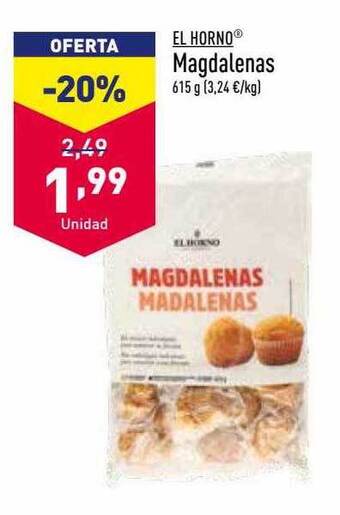 ALDI El horno magdalenas oferta