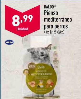 ALDI Baldo pienso mediterráneo para perros oferta