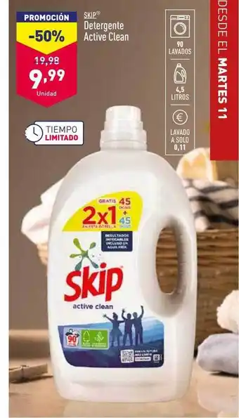 ALDI Skip detergente active clean oferta