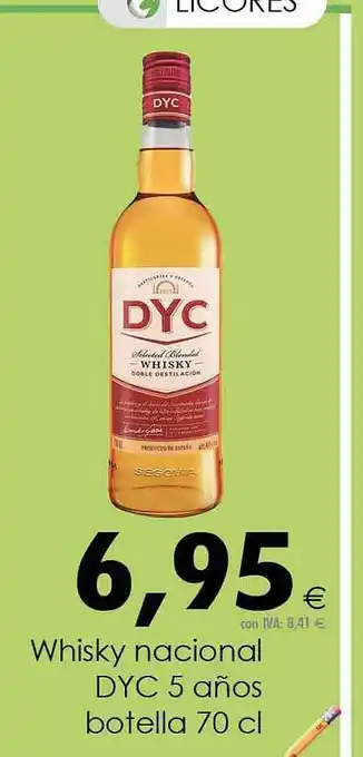 Cash Ifa Whisky nacional dyc 5 años oferta