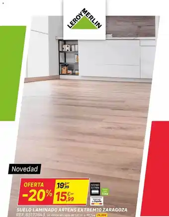 Leroy Merlin Suelo laminado artens extrem10 zaragoza oferta