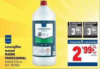 Makro Lavavajillas manual makro professional oferta