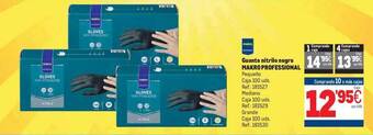 Guante nitrilo negro makro professional