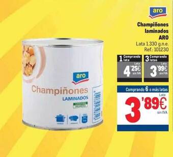 Makro Champiñones laminados aro oferta