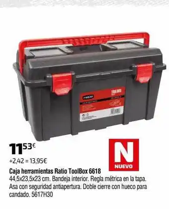 Cadena88 Caja herramientas ratio toolbox 6618 oferta