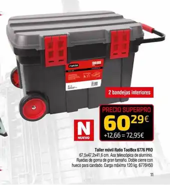 Cadena88 Taller móvil ratio toolbox 6776 pro oferta