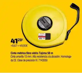 Cadena88 Cinta métrica fibra vidrio tajima 50 m oferta