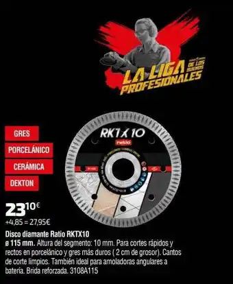 Cadena88 Disco diamante ratio rktx10 oferta