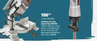 Cadena88 Ingletadora con mesa superior ratio ims1600 oferta