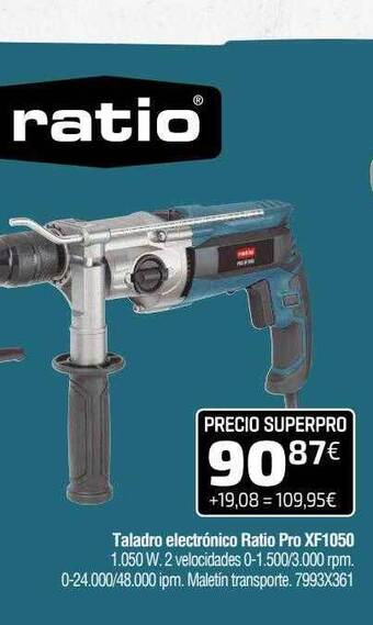 Cadena88 Taladro electrónico ratio pro xf1050 oferta