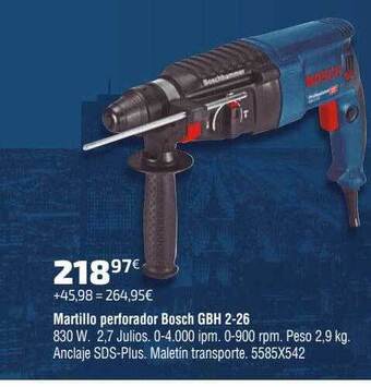 Cadena88 Martillo perforador bosch gbh 2-26 oferta
