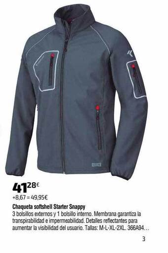 Cadena88 Chaqueta softshell starter snappy oferta