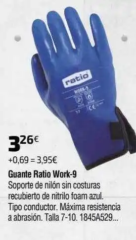 Cadena88 Guante ratio work-9 oferta