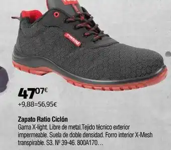 Cadena88 Zapato ratio ciclón oferta