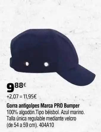Cadena88 Gorra antigolpes marca pro bumper oferta