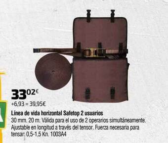 Cadena88 Línea de vida horizontal safetop 2 usuarios oferta