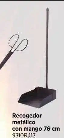 Cadena88 Recogedor metálico con mango 76 cm oferta
