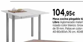 Cadena88 Mesa cocina plegable tipo libro oferta
