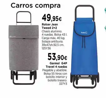 Cadena88 Rolser jean tweed 2+2 garmol g4p travel 4 ruedas oferta