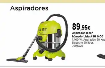Cadena88 Aspirador seco húmedo lista ash 1400 oferta