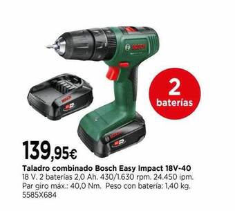 Cadena88 Taladro combinado bosch easy impact 18v-40 oferta