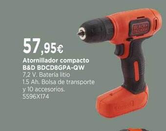 Cadena88 Atornillador compacto b&d bdcd8gpa-qw oferta