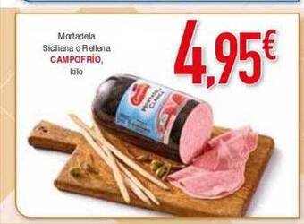 Masymas Mortadela siciliana o rellena campofrio oferta