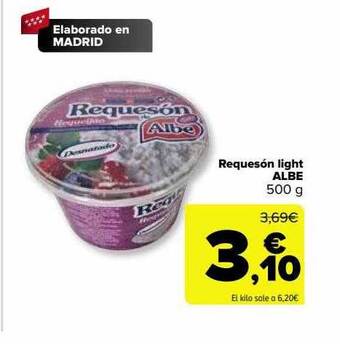 Carrefour Requesón light albe oferta