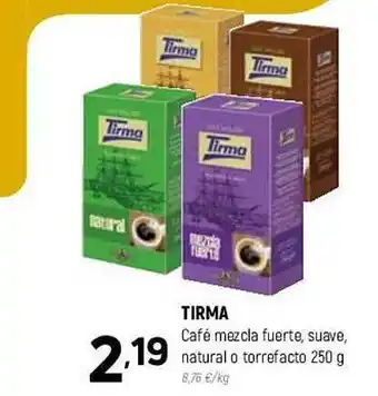 Coviran Tirma café mezcla fuerte suave natural o torrefacto oferta