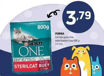 Coviran Purina comidas gatos one esterlizados buey oferta