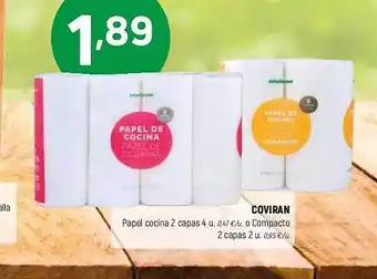 Coviran Coviran papel cocina 2 capas 4 o compacto 2 capas 2 oferta