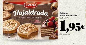 Gadis Galletas maria hojaldrada cuétara oferta